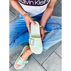 Dámské pantofle Alana Verde zelený 1