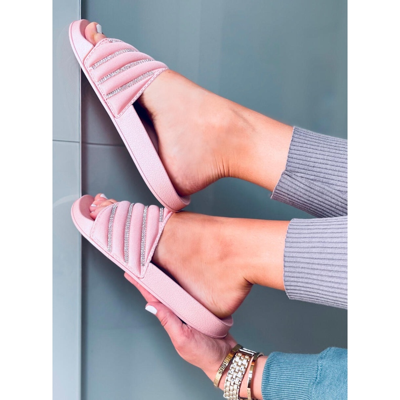 Dámské pantofle Jaime Pink růžový 2