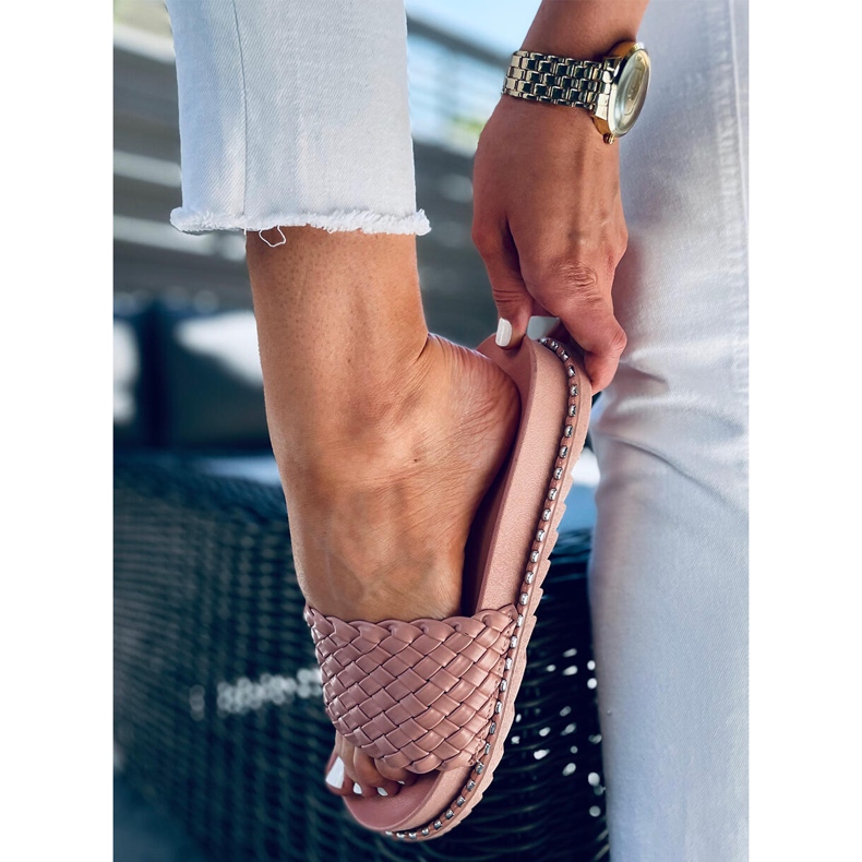 Dámské pantofle Edna Pink růžový 2