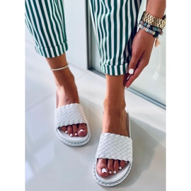 Dámské pantofle Edna White bílý 2