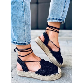 Dámské espadrilky Kalista Black černý 2