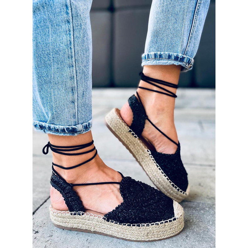 Dámské espadrilky Kalista Black černý 2