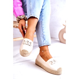 FB2 Klasické espadrilky na béžové platformě Julianne béžový 3