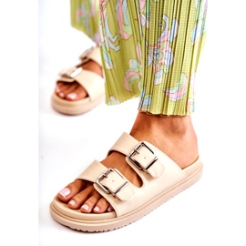 PJ1 Klasické dámské béžové slip-ony Weston béžový 2