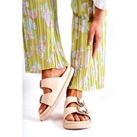 PJ1 Klasické dámské béžové slip-ony Weston béžový 3