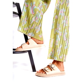 PJ1 Klasické dámské béžové slip-ony Weston béžový 4