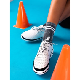 ARTIKER Kožené módní boty bílý černý 1