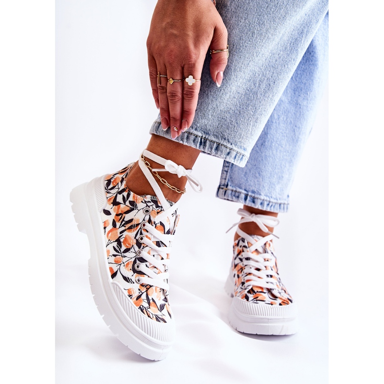 PS1 Nízké Tenisky Vázané V Bílém Ovoce Amissa bílý 1 PS1 Nízké Tenisky Vázané V Bílém Ovoce Amissa bílý 1