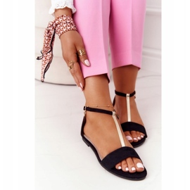 S.Barski Elegantní semišové sandály S. Bararski 541-7 Black černá 3