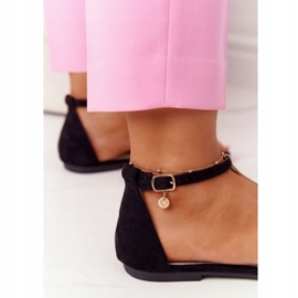 S.Barski Elegantní semišové sandály S. Bararski 541-7 Black černý 4