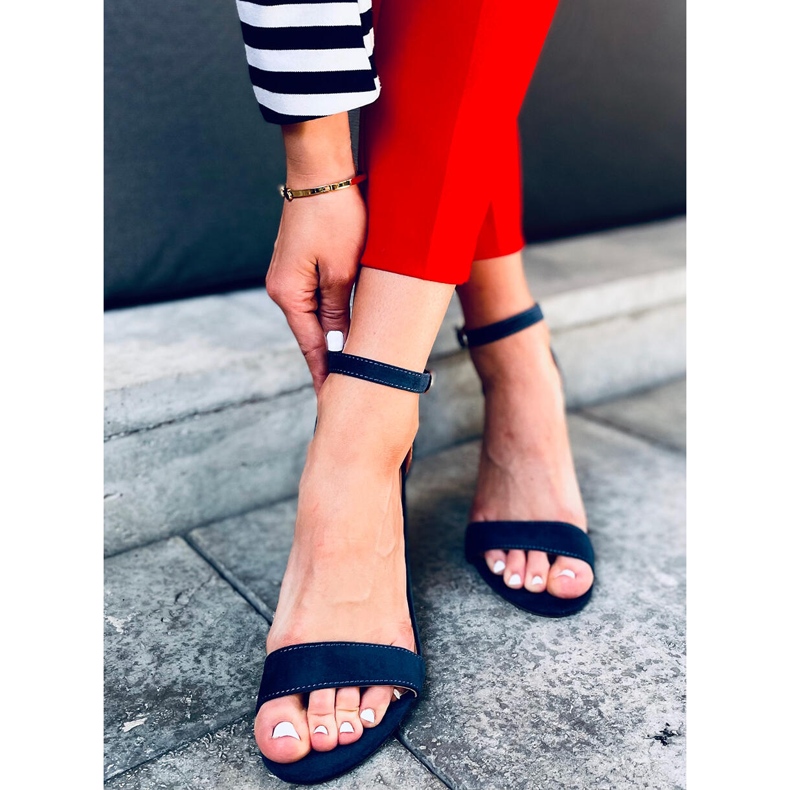 Sandály na vysokém podpatku od Ariel Navy modrý 1