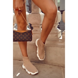 Dámská sportovní obuv z vysokého materiálu béžová Morris béžový 2