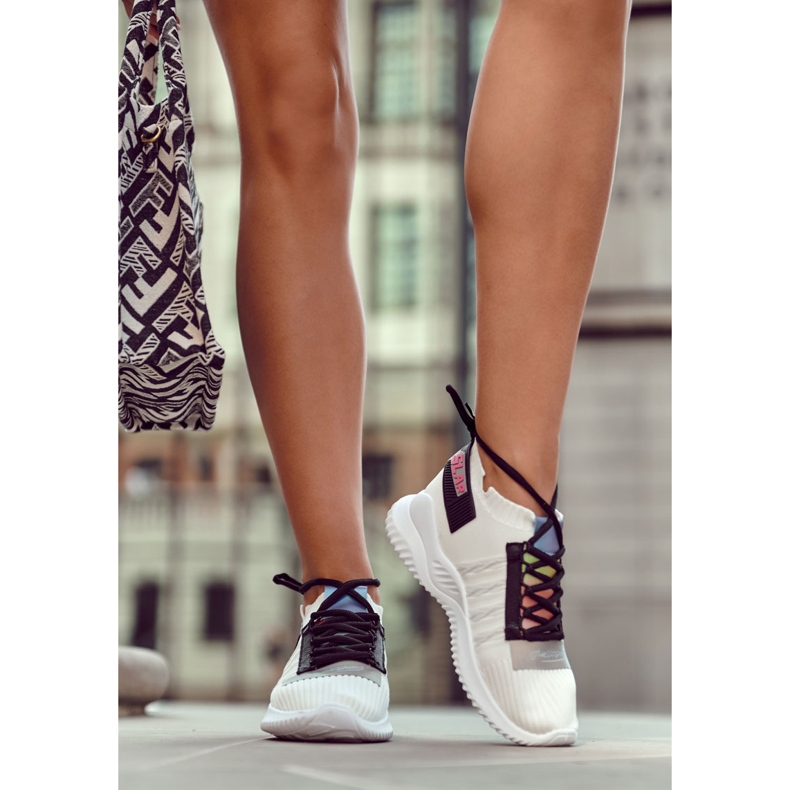 Dámské sportovní boty nazouvací tenisky bílé Klayra bílý 1