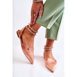 WS1 Dámské sandály se špičkou v růžové Amisha Spitz růžový 2