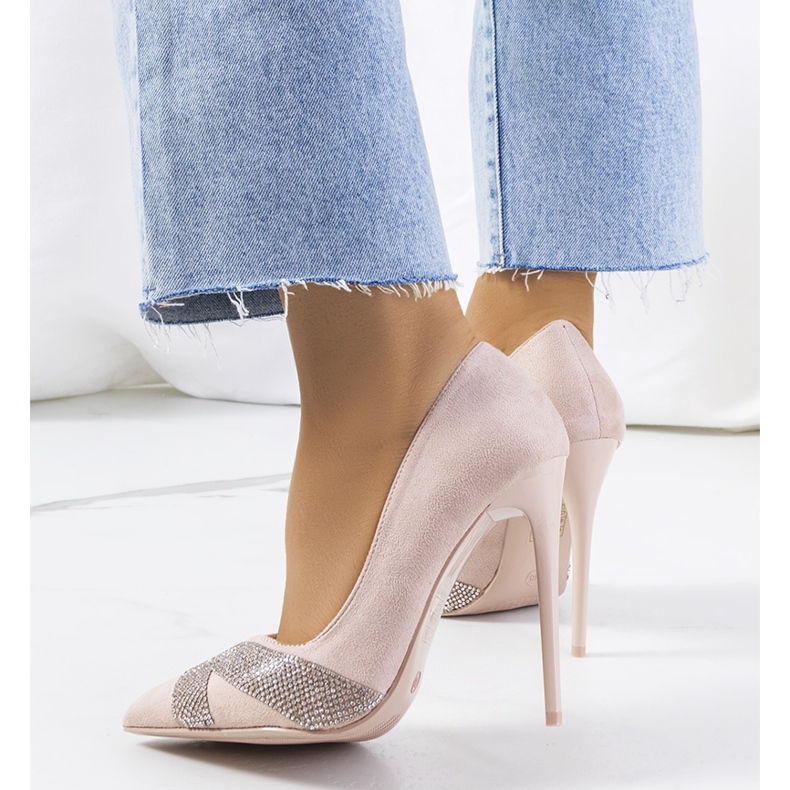 Steven béžové vysoké podpatky béžový 1