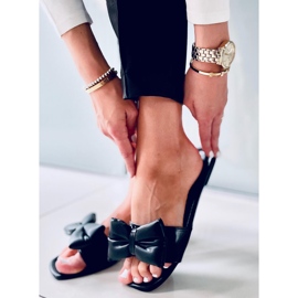 Pantofle Mili Black s mašlí černá 1