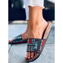 Korkové pantofle Taida Black černý 1