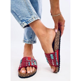 Korkové pantofle Taida Red červené 2