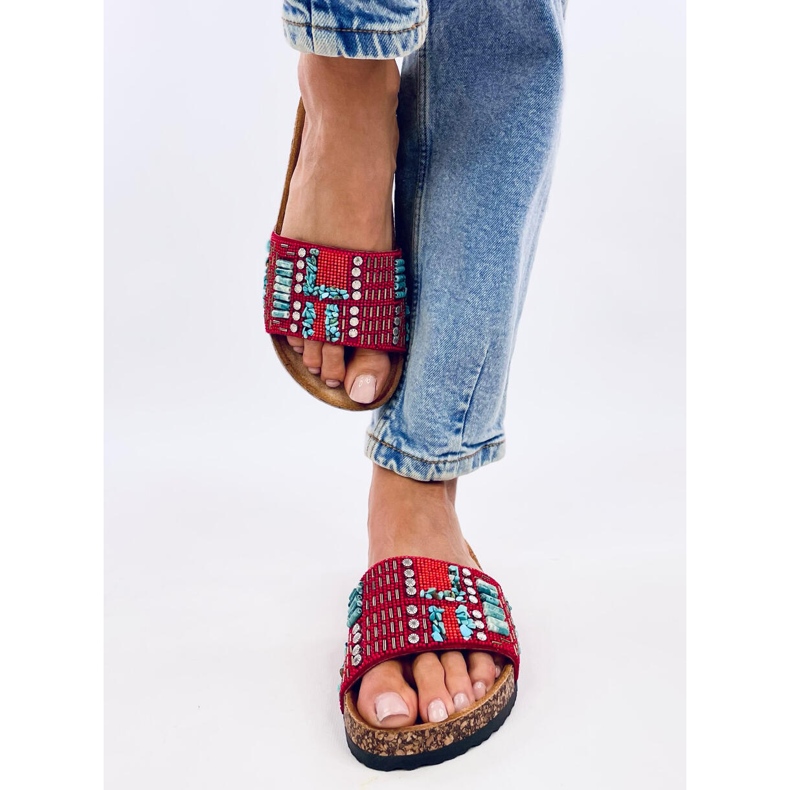 Korkové pantofle Taida Red červené 1