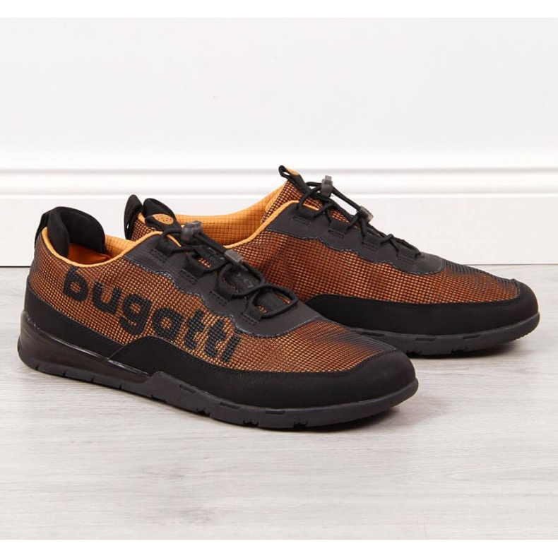 Černo-oranžové sportovní boty Bugatti M JJ153032 černý pomerančový vícebarevný 1