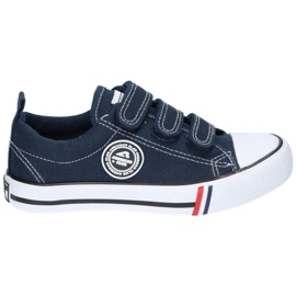 American Club Navy americké tenisky na suchý zip LH33 modrý 2 American Club Navy americké tenisky na suchý zip LH33 modrý 2
