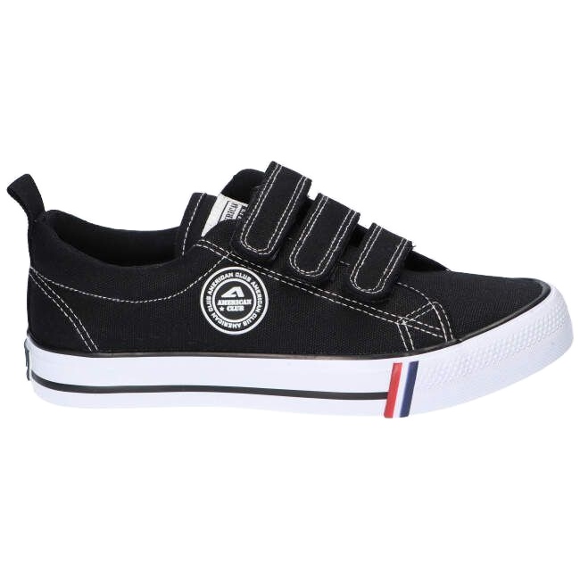 American Club Černé americké tenisky LH60 / 22 na suchý zip černý 5