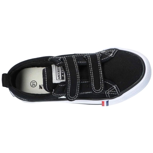 American Club Černé americké tenisky LH60 / 22 na suchý zip černý 4