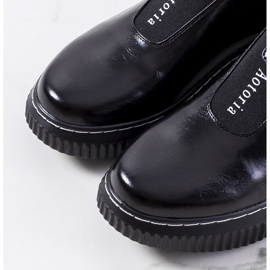 Černé brogy na platformě Siddons černá 1