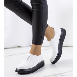 Bílé brogy na platformě Siddons bílý 1