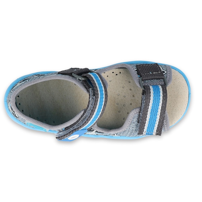 Befado žluté dětské boty 350P022 modrý 3