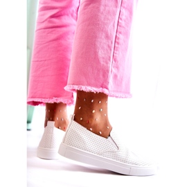 FK2 Dámské bílé Slip On Boty Viviana bílý 4