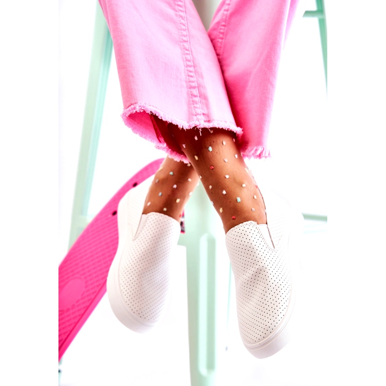 FK2 Dámské bílé Slip On Boty Viviana bílý 2