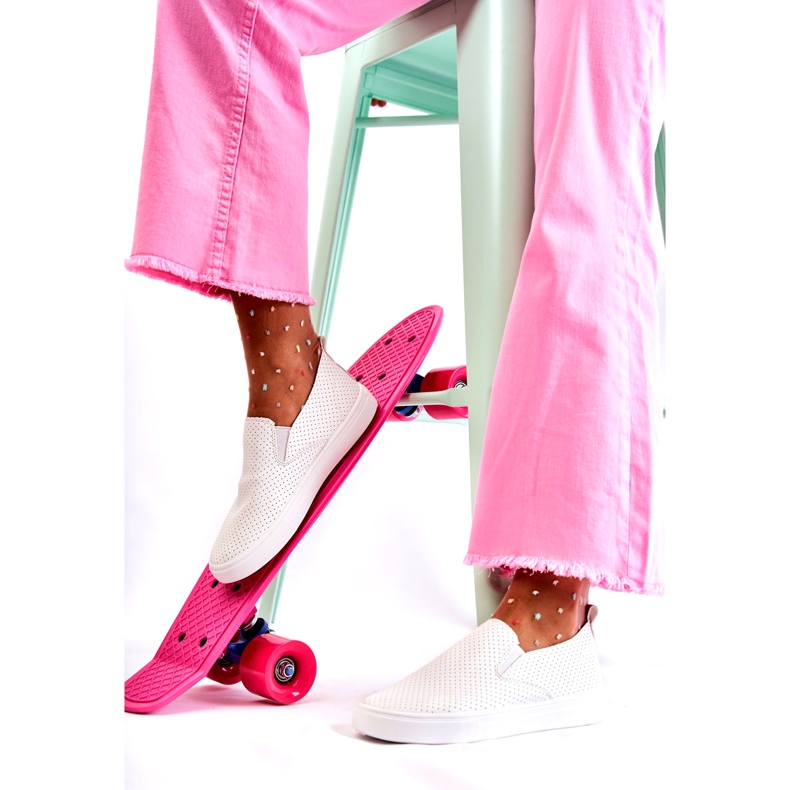 FK2 Dámské bílé Slip On Boty Viviana bílý 1