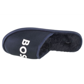 Pantofle Boss Logo J29312-849 modrý 2