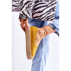 PG1 Dámské Espadrilky Na Žluté Platformě Marise žluť 1