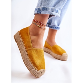 PG1 Dámské Espadrilky Na Žluté Platformě Marise žluť 2