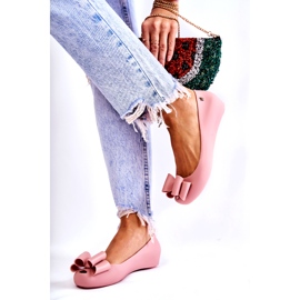 PH1 Dámské Gumové Baleríny S Mašlí Růžový Florret 3