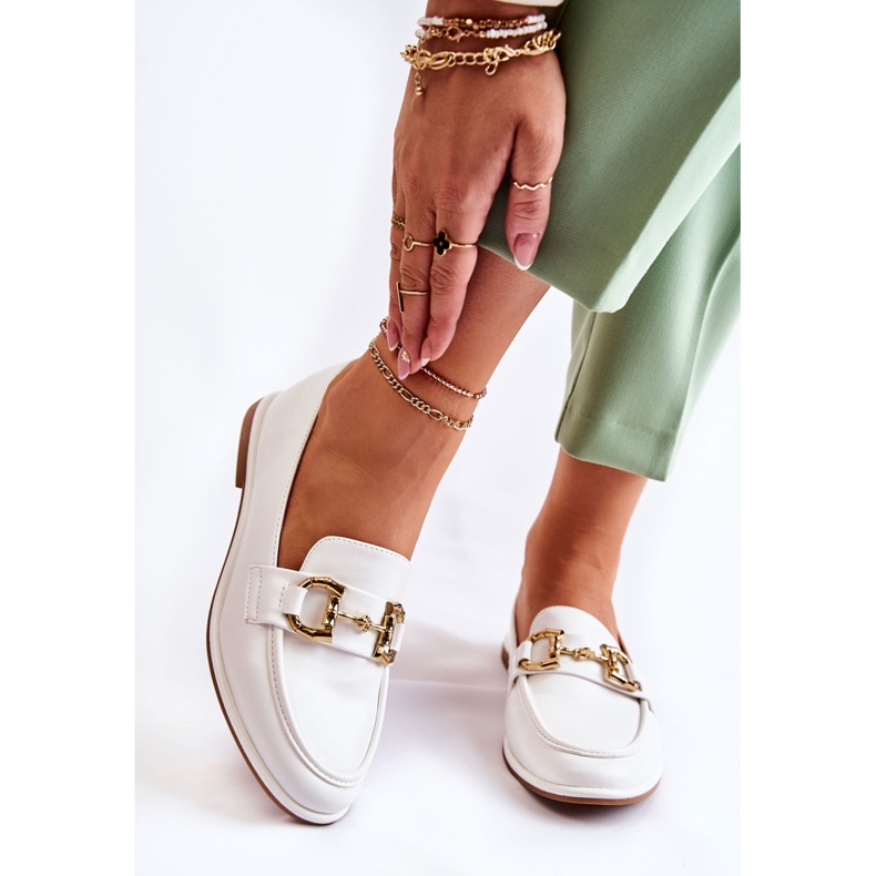 WS1 Dámské bílé mokasíny Coriso bílý 2