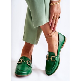 WS1 Dámské zelené mokasíny Coriso zelená 2