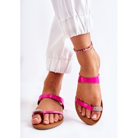 WS1 Dámské lakované žabky Fuchsia Jimena růžový 3