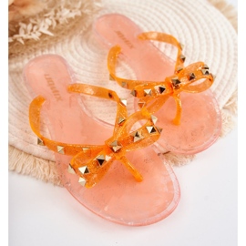 Dámské gumové žabky Orange Monise pomerančový 2