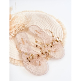 WJ1 Dámské nahé gumové žabky Monise béžový 1