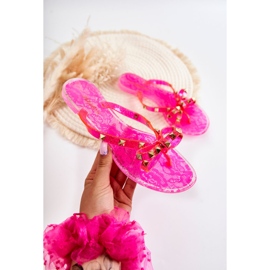 Dámské gumové žabky Pink Monise růžový 1 Dámské gumové žabky Pink Monise růžový 1