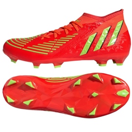 Boty Adidas Predator Edge.2 Fg GW1009 červené pomeranče a červené 1