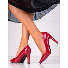 SHELOVET Lodičky na vysokém podpatku červené 1 SHELOVET Lodičky na vysokém podpatku červené 1