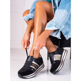 SHELOVET Dámské tenisky černá 1