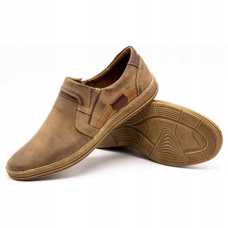 Olivier Pánské kožené mokasíny 520 hnědé hnědý 3