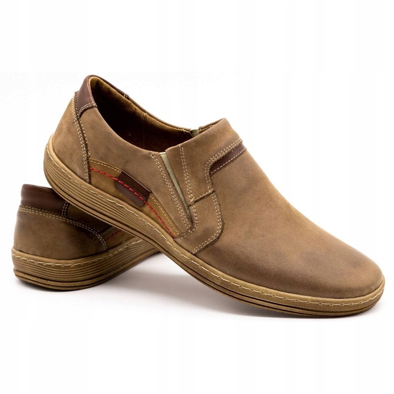 Olivier Pánské kožené mokasíny 520 hnědé hnědý 4