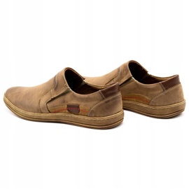 Olivier Pánské kožené mokasíny 520 hnědé hnědý 6