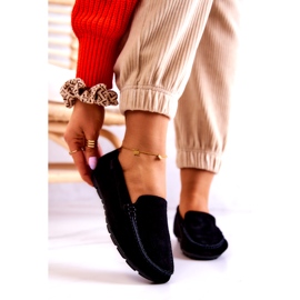 Dámské semišové mokasíny Big Star JJ274654 Black černá 1